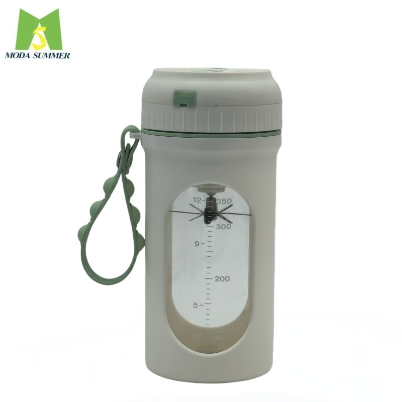 Customized Brand Popular 300ml Fitness USB Rechargeable Plastic Automatic Self Stirring Coffee Mug Electric Protein Shaker Bottle With Strap - Image 2
