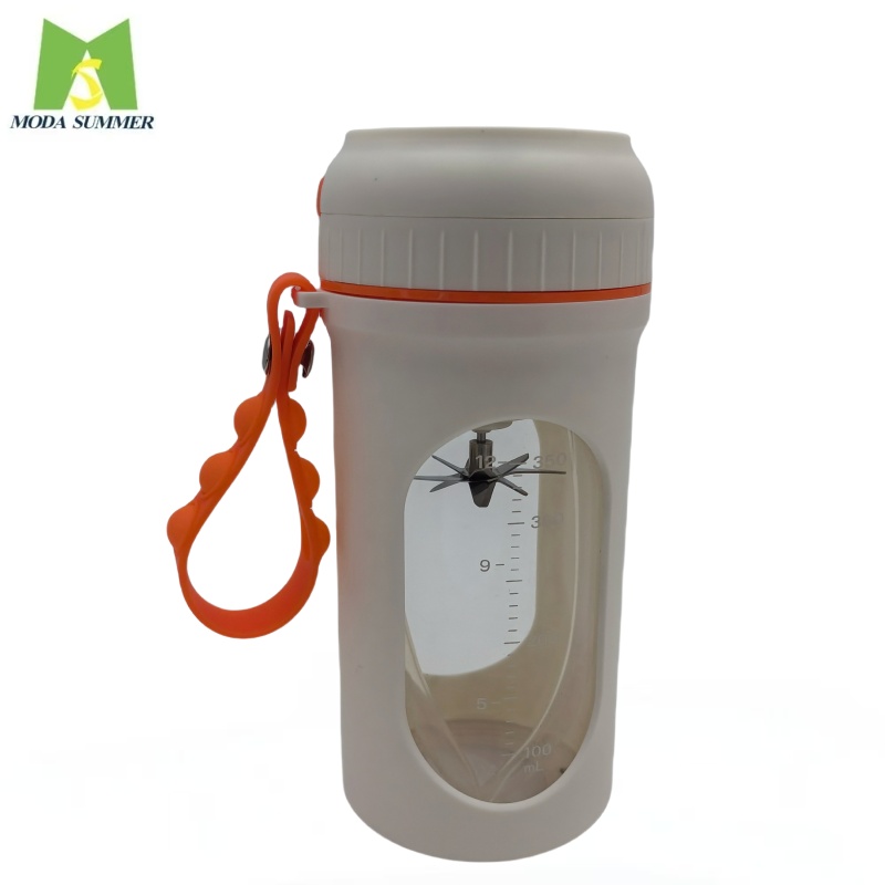 Customized Brand Popular 300ml Fitness USB Rechargeable Plastic Automatic Self Stirring Coffee Mug Electric Protein Shaker Bottle With Strap - Image 3