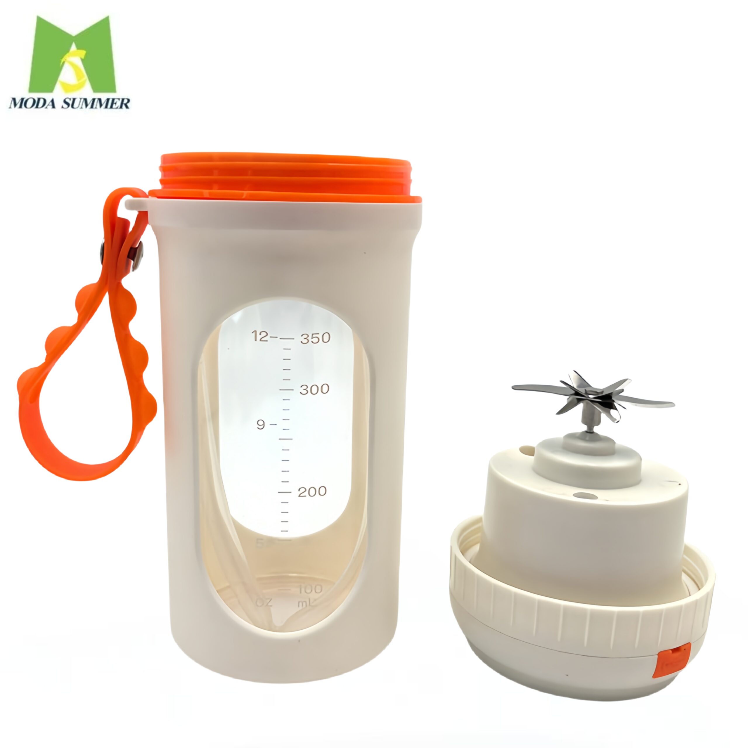 Customized Brand Popular 300ml Fitness USB Rechargeable Plastic Automatic Self Stirring Coffee Mug Electric Protein Shaker Bottle With Strap - Image 6