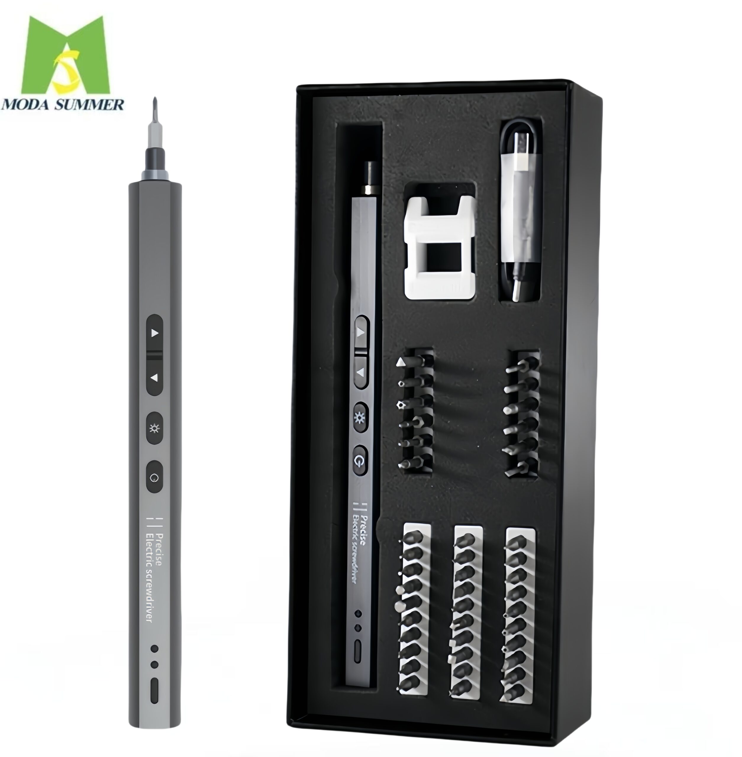 China Supply Ultimate Versatility With 42 Bits Rechargeable USB-C Power In The 44-in-1 Pen Precision Electric Screwdriver Set - Image 4