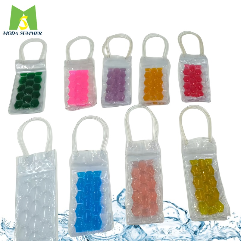 China Factory Promotional Items Custom PVC Ice Pack Wine Bag Gel Cooling Carrier Chilling Wine Bottle Sleeve Cooler Sleeved Bottles Wine - Image 7